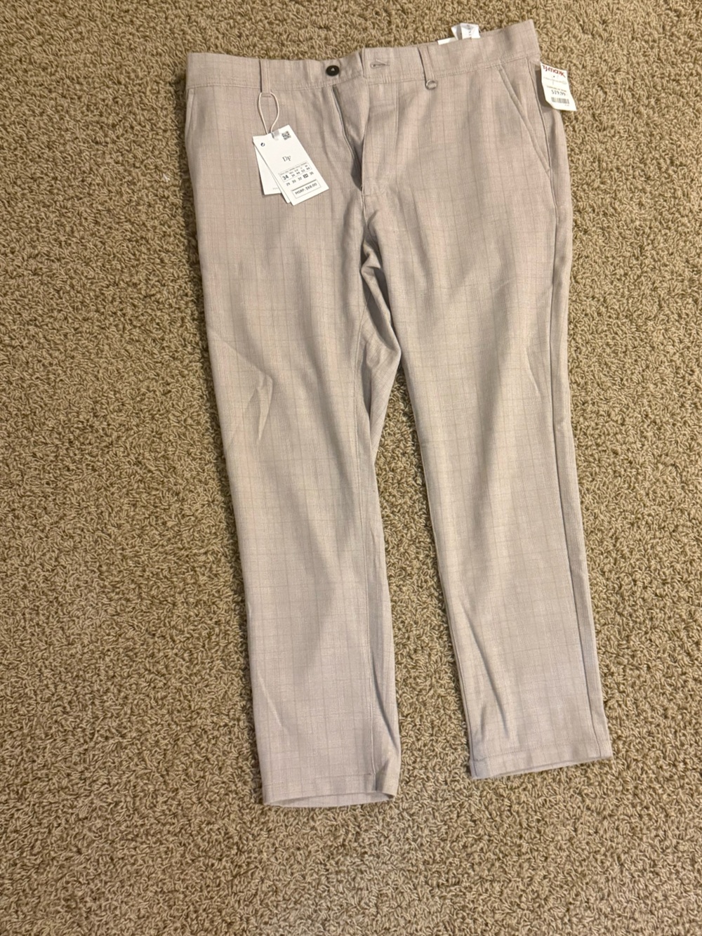 Denim & Flower Light Gray Men's Dress Pants